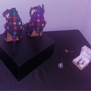 Custom heels and accessory set